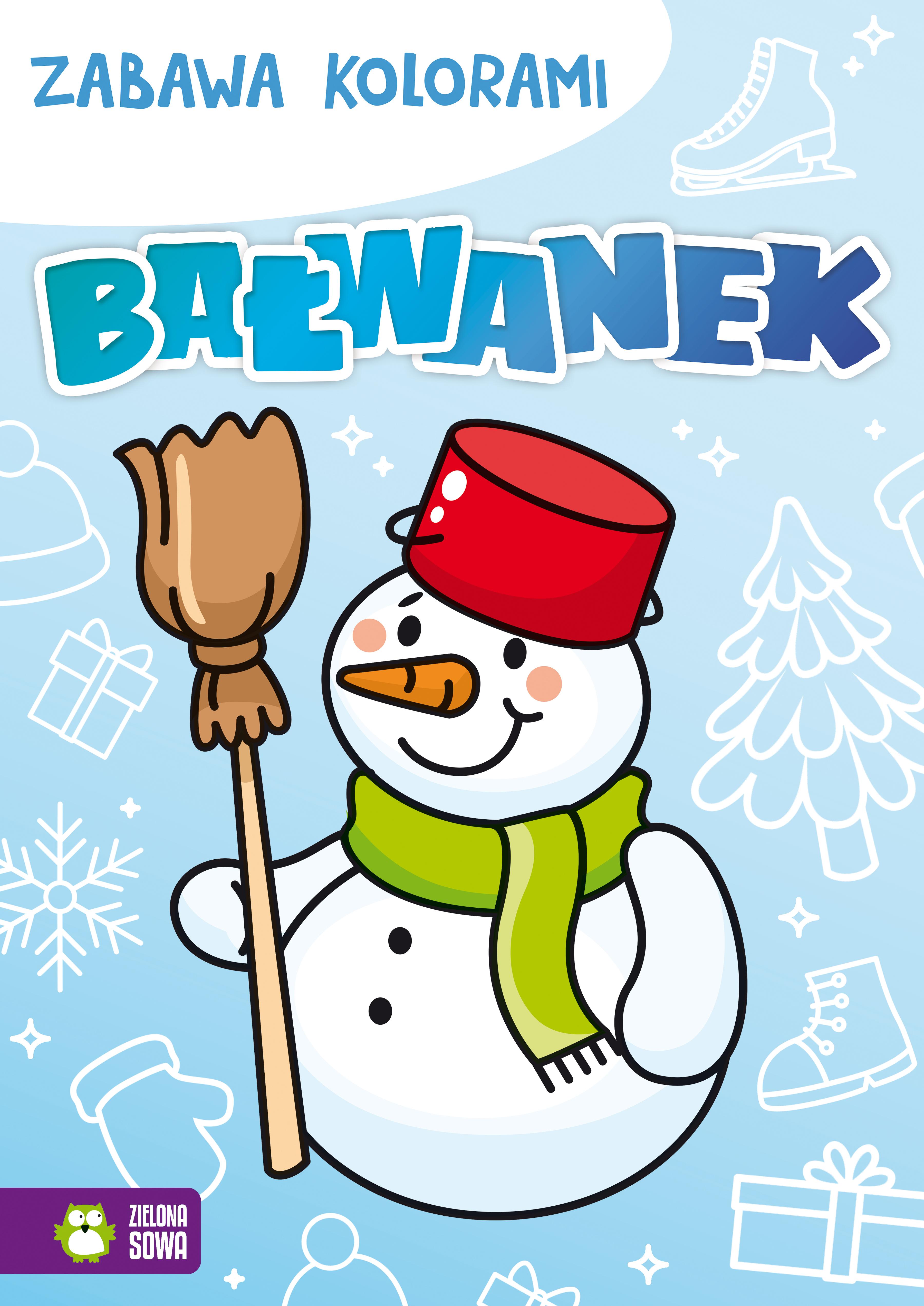 Zabawa kolorami Bałwanek