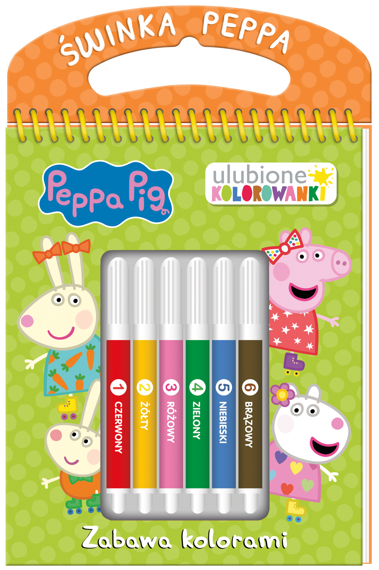 Zabawa kolorami. Świnka Peppa. Ulubione kolorowanki