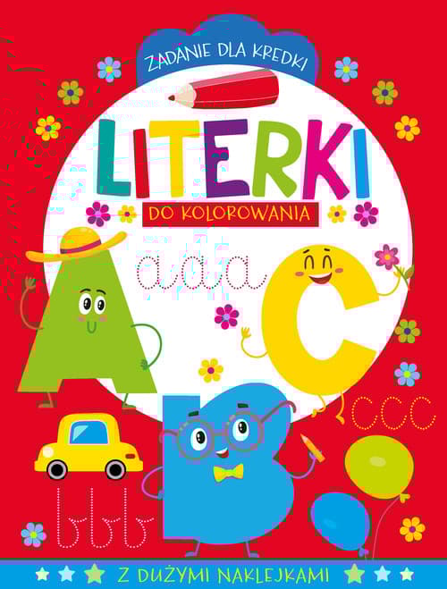 Zadanie dla kredki. Literki do kolorowania
