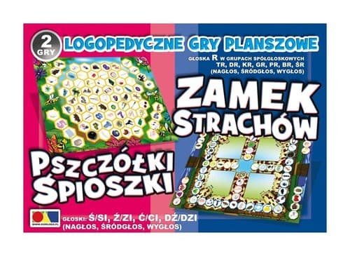 Zamek Strachów Pszczółki Śpioszki Logopedyczne gry planszowe