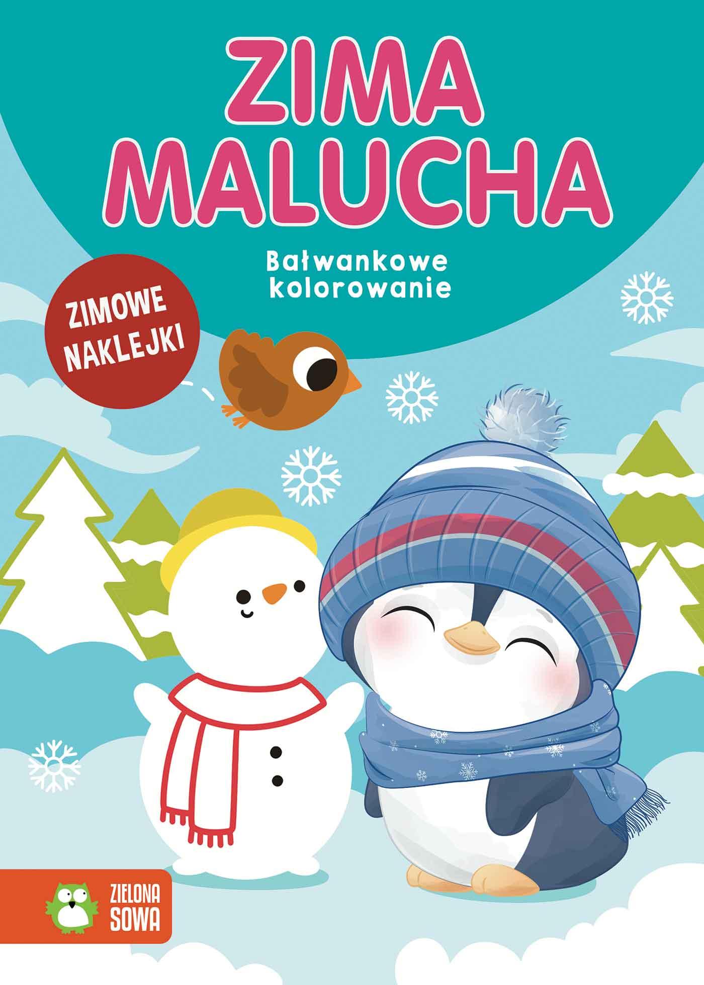Zima malucha Bałwankowe kolorowanie
