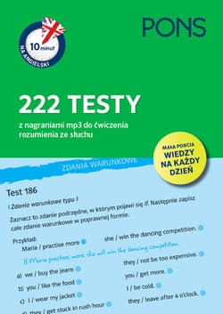 10 minut na angielski PONS 222 testy z nagraniami mp3 do ćwiczenia rozumienia ze słuchu A1/A2 - Opracowanie Zbiorowe