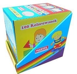 100 kolorowanek MIX display MARTEL - Praca zbiorowa