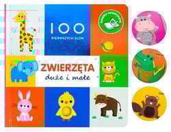 100 pierwszych słów Zwierzęta duże i małe Książka sensoryczna - Rebecca Weerasekera