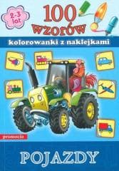 100 wzorów - kolorowanki z naklejkami pojazdy - Opracowanie Zbiorowe