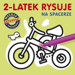 2-latek rysuje. Na spacerze