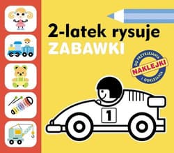 2-latek rysuje. Zabawki