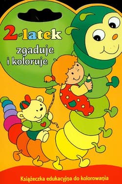 2-latek zgaduje i koloruje Książeczka edukacyjna do kolorowania