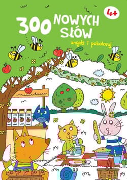 300 nowych słów Znajdź i pokoloruj 4+ zielona