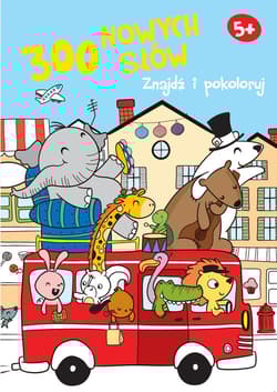 300 nowych słów Znajdź i pokoloruj 5+ niebieska