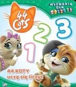 4 koty uczą się liczyć. Wyzwania dla malucha. 44 cats - Opracowanie Zbiorowe