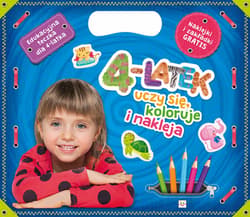 4-latek uczy się koloruje i nakleja Edukacyjna teczka dla 4-latka - Opracowanie Zbiorowe