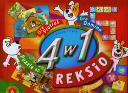 4 w 1 Reksio puzzle i 3 gry