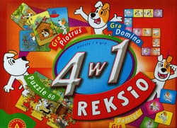 4 w 1 Reksio puzzle i 3 gry