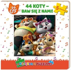 44 cats. Książka z puzzlami. - Opracowanie Zbiorowe