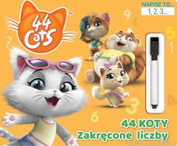 44 cats. Napisz to… 1,2,3... 44 koty Zakręcone liczby.