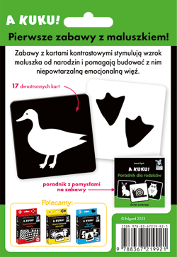 Galeria - zdjęcie nr. 2 - A kuku! Świat zwierząt (Karty kontrastowe + poradnik). Kapitan Nauka