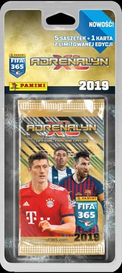 Adrenalyn XL FIFA 365 2019 5 saszetek + 1 karta z limitowanej edycji