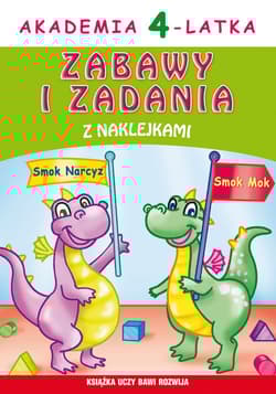 Akademia 4-latka. Zabawy i zadania z naklejkami - Joanna Paruszewska
