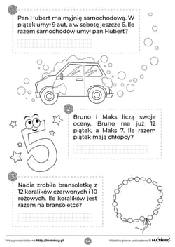 Galeria - zdjęcie nr. 5 - Akademia Algebro zeszyt ćwiczeń z kolorowankami dla najmłodszych uczniów