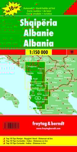 Albania mapa 1:150 000