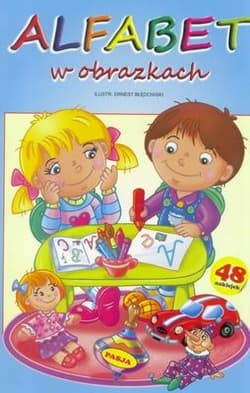 Alfabet w obrazkach + naklejki - Ernest Błędowski