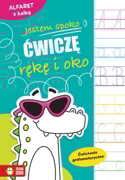Alfabet z kalką. Ćwiczenia grafomotoryczne. Jestem spoko. Ćwiczę rękę i oko - Ewelina Protasewicz