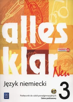 Alles klar Neu 3 Podręcznik Zakres podstawowy + CD Szkoły ponadgimnazjalne