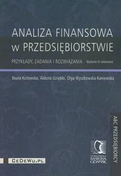 Analiza finansowa w przedsiębiorstwie Przykłady, zadania i rozwiązania - Wyszkowska-Kaniewska Olga