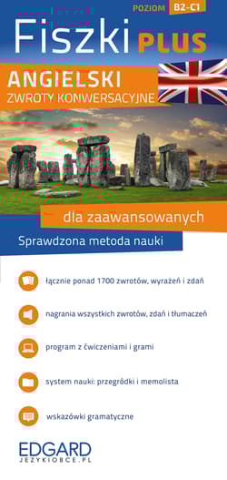 Angielski. Fiszki PLUS Zwroty konwersacyjne dla zaawansowanych. Poziom B2-C1 - Praca zbiorowa