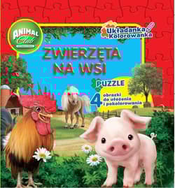 Animal Club Układanka Kolorowanka Zwierzęta na wsi