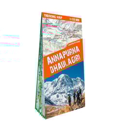 Annapurna & Dhaulagiri trekking map 1:650 000 laminat 2019 - Opracowanie Zbiorowe