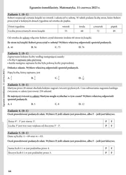 Galeria - zdjęcie nr. 5 - Arkusze egzaminacyjne. Matematyka. Egzamin ósmoklasisty. COMBO