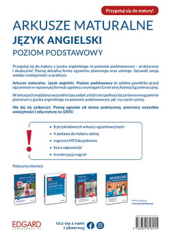Galeria - zdjęcie nr. 2 - Arkusze maturalne. Język angielski. Poziom podstawowy