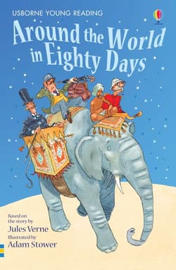 Around the World in Eighty Days wer. angielska - Jane Bingham, Adam Stower