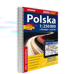 Atlas samochodowy Polska 1:250 000 w.2026/2027 - Praca zbiorowa