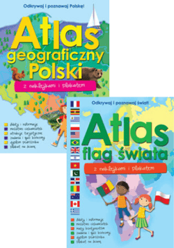 Atlasy pakiet: Flagi i Polski z naklejkami