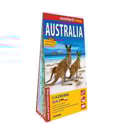 Australia road and tourist map 1:4 250 000 wer.angielska laminat 2025 - Opracowanie Zbiorowe