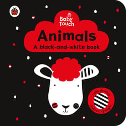 Baby Touch. Animals. a black-and-white book wer. angielska - Opracowanie Zbiorowe