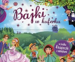 Bajki w kuferku 4 książeczki z naklejkami - Praca zbiorowa