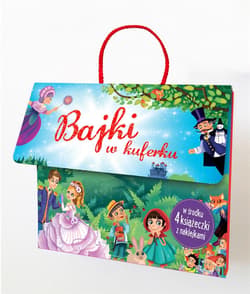 Bajki w kuferku 4 książeczki z naklejkami - Praca zbiorowa