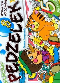 Bajkowy pędzelek 2 Pinokio i przyjaciele 8 wodnych malowanek