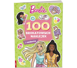 Barbie 100 Brokatowych naklejek - Opracowanie Zbiorowe
