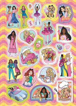 Galeria - zdjęcie nr. 2 - Barbie Mega kolorowanka brokatowe naklejki KOLB-1101