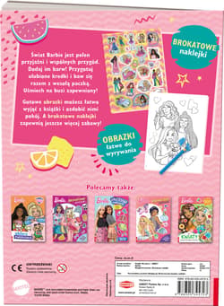 Galeria - zdjęcie nr. 4 - Barbie Mega kolorowanka brokatowe naklejki KOLB-1101