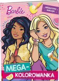 Barbie Mega kolorowanka brokatowe naklejki KOLB-1101 - Opracowanie Zbiorowe