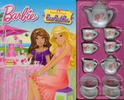Barbie Popołudniowa herbatka Książka + serwis do herbaty