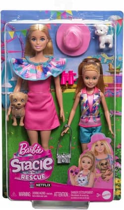 Barbie Stacie i Barbie 2-pak lalek HRM09