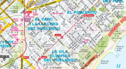 Galeria - zdjęcie nr. 3 - Barcelona city street map 1:20 000 laminat 2025