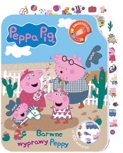 Barwne wyprawy Peppy. Świnka Peppa. Kolorowanki naklejanki - Opracowanie Zbiorowe